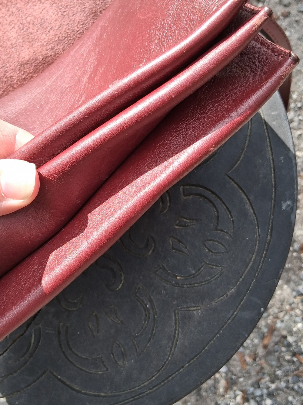 Shinola Burgundy Leather Wallet Insert - Picture 7 of 9